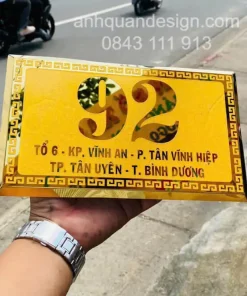 Làm bảng biển số nhà tại Bắc Kạn