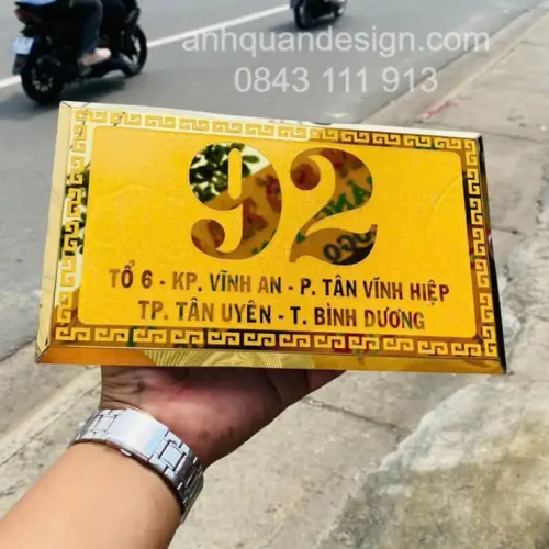 Làm Biển Số Nhà ở Dầu Tiếng Bình Dương