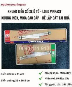 Bộ Khung Biển Sô Ô Tô Vinfast - Khung Inox Giả Gò Cao Cấp