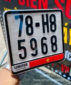 Khung Biển Số Xe Máy Có Cờ Việt Nam