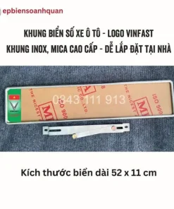 Bộ Khung Biển Sô Ô Tô Vinfast - Khung Inox Giả Gò Cao Cấp 1 2178396012