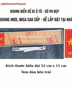 Bộ Khung Biển Số Ô Tô Có Cờ Việt Nam Giá Rẻ 1 2187239012