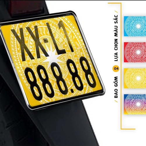 Decal Trong Suốt Dán Biển Số Xe Máy