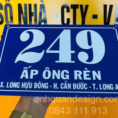 Làm Biển Số Nhà Mica Đẹp