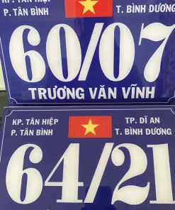 Biển Mica Chữ Nổi