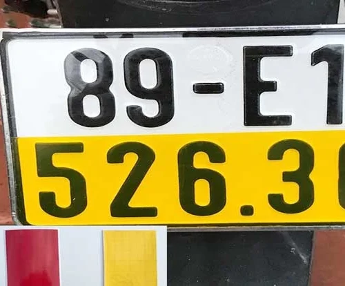 Mẫu Decal dán biển số xe máy đẹp