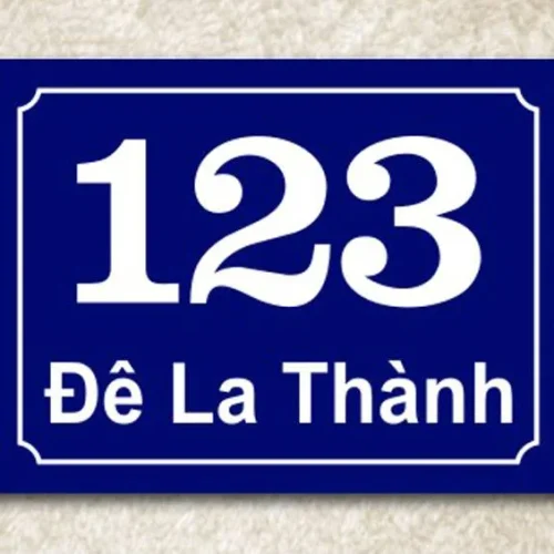 Biển số nhà mica