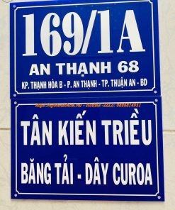 bảng biển số nhà mica