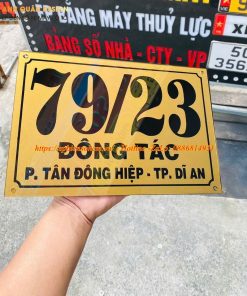 bảng biển số nhà mica