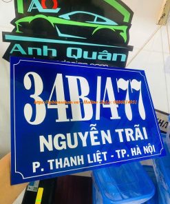 bảng biển số nhà mica