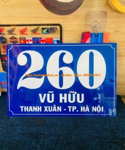 bảng biển số nhà mica