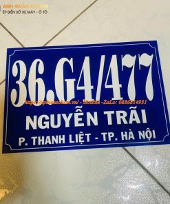 bảng biển số nhà mica