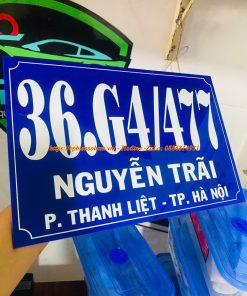 bảng biển số nhà mica