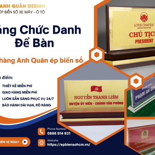 Bảng Chức Danh Để Bàn