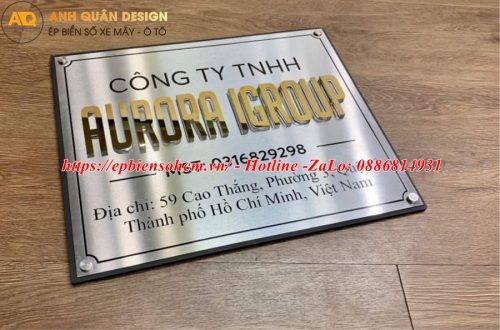 Bảng Tên Công Ty Inox