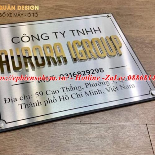 Bảng Tên Công Ty Inox