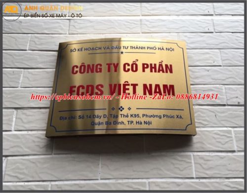 Bảng Tên Công Ty Inox