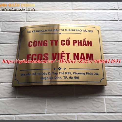 Bảng Tên Công Ty Inox