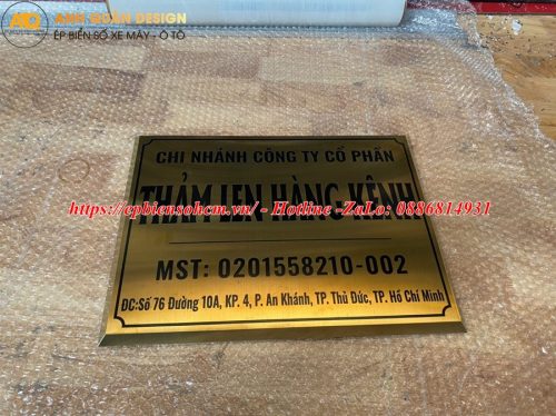 Bảng Tên Công Ty Inox