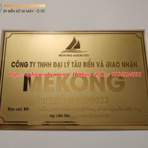 Bảng Tên Công Ty Inox