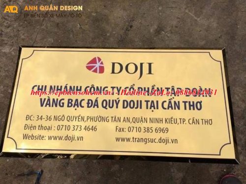 Bảng Tên Công Ty Inox