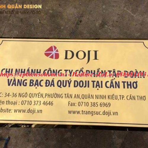 Bảng Tên Công Ty Inox