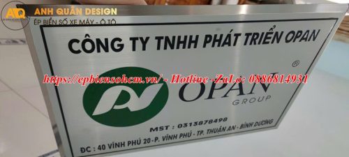 Bảng Tên Công Ty Inox