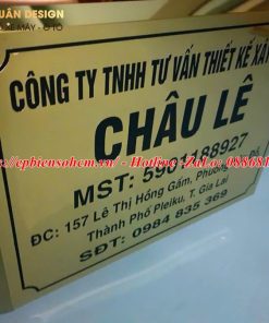 Bảng Tên Công Ty Inox 12 Bảng Tên Công Ty Inox