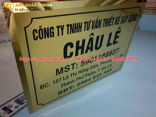 Bảng Tên Công Ty Inox