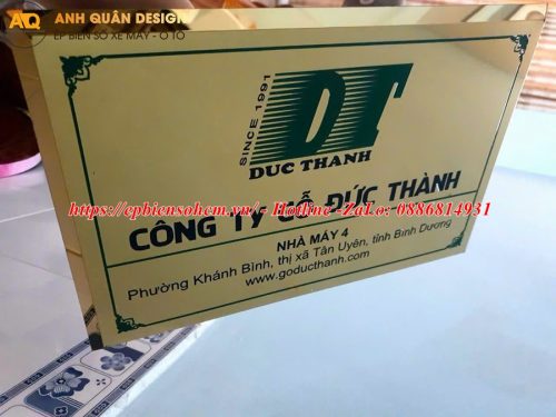 Bảng Tên Công Ty Inox