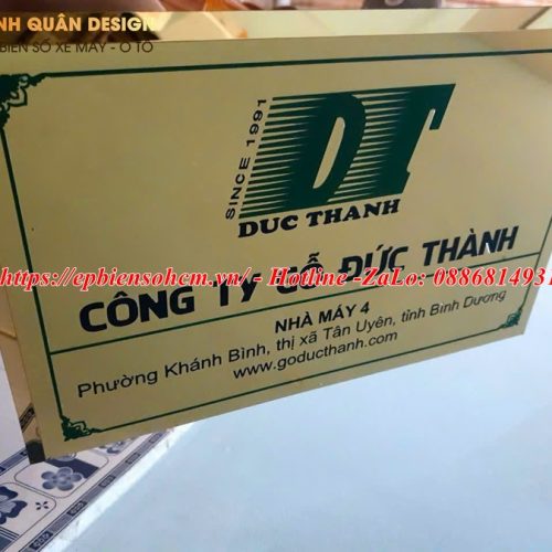 Bảng Tên Công Ty Inox