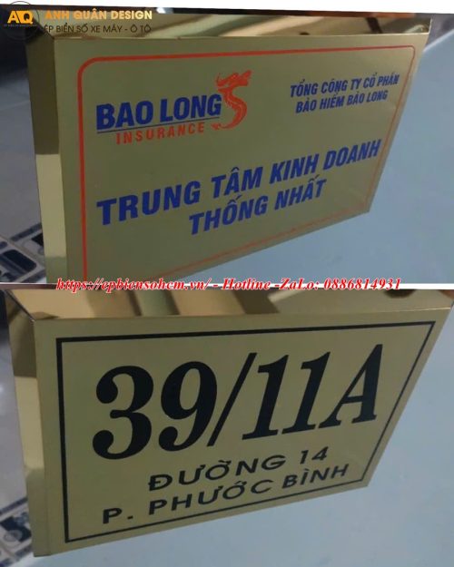 Bảng Tên Công Ty Inox