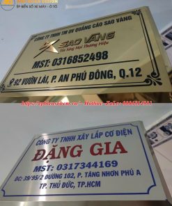 Bảng Tên Công Ty Inox 8 Bảng Tên Công Ty Inox