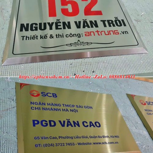 Bảng Tên Công Ty Inox