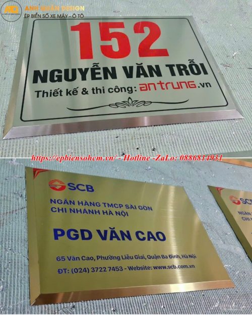Bảng Tên Công Ty Inox