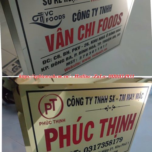 Bảng Tên Công Ty Inox