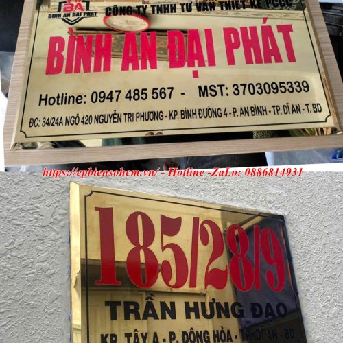 Bảng Tên Công Ty Inox