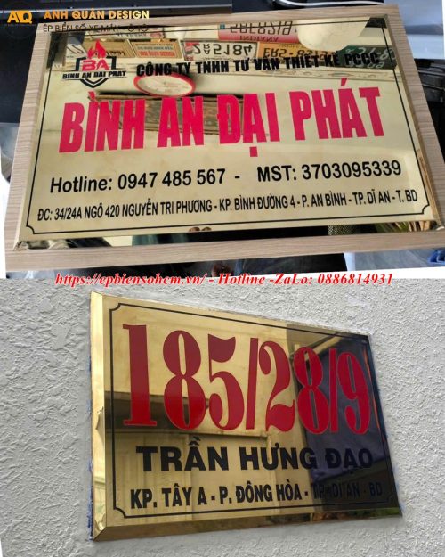 Bảng Tên Công Ty Inox