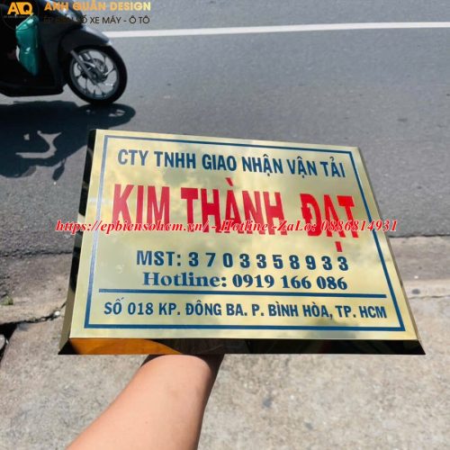 Bảng Tên Công Ty Inox