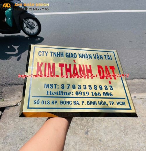 Bảng Tên Công Ty Inox