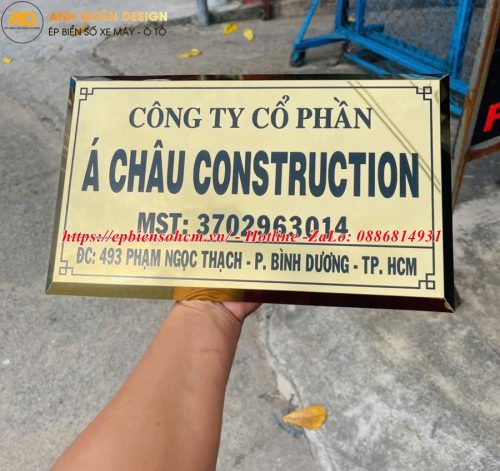 Bảng Tên Công Ty Inox