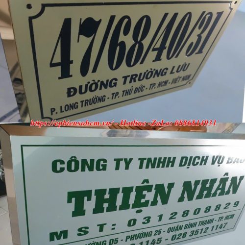 Bảng Tên Công Ty Inox