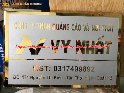 Bảng Tên Công Ty Inox