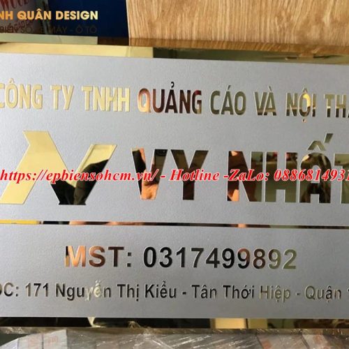 Bảng Tên Công Ty Inox