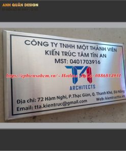 Bảng Tên Công Ty Inox 27 Bảng Tên Công Ty Inox