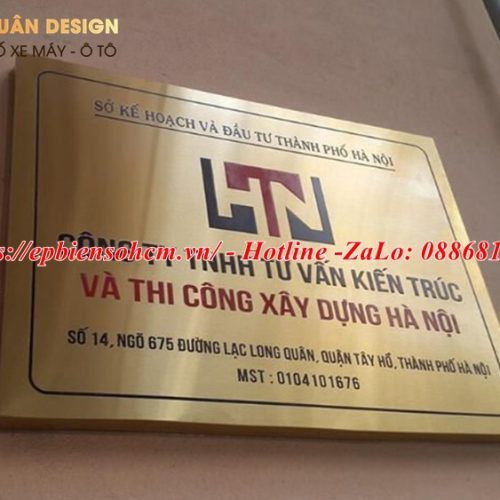 Bảng Tên Công Ty Inox