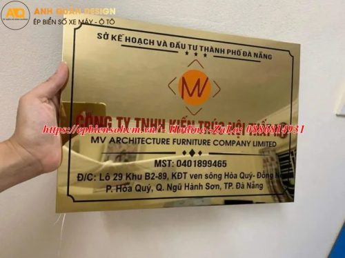 Bảng Tên Công Ty Inox