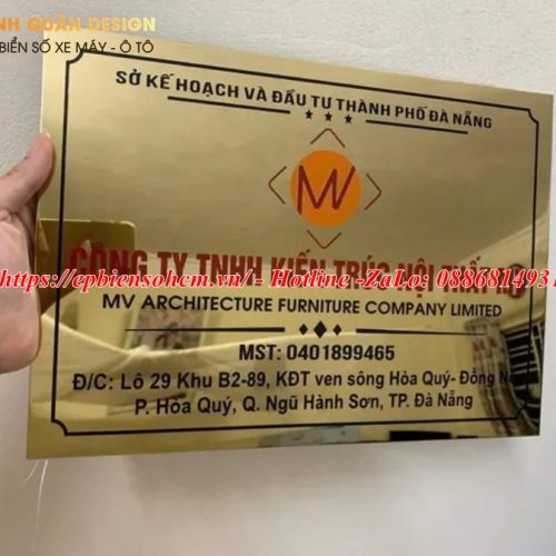 Bảng Tên Công Ty Inox
