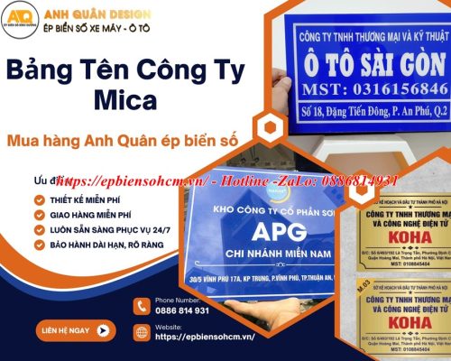 50+ mẫu Biển bảng tên công ty inox đẹp đa dạng mẫu, giá rẻ