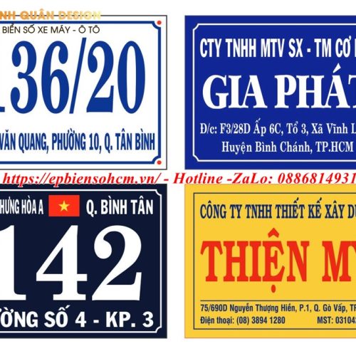 Bảng Tên Công Ty Mica